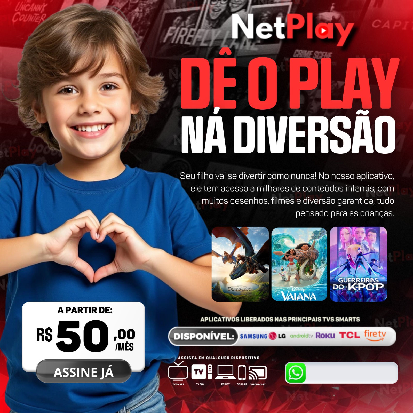 DÊ O PLAY NA DIVERSÃO - BANNERS DE VALORES