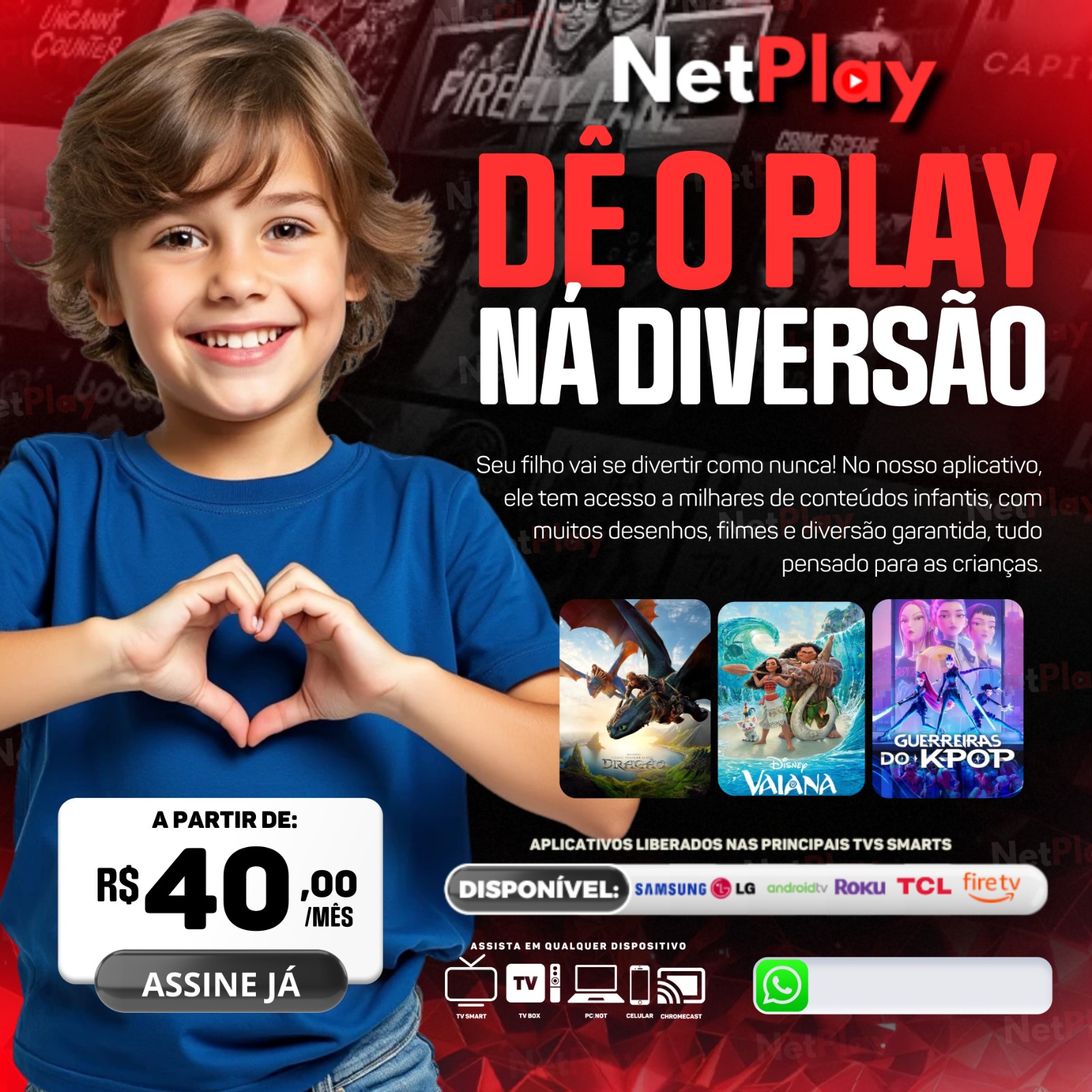 DÊ O PLAY NA DIVERSÃO - BANNERS DE VALORES